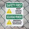 Signmission Safety Culture Sign, 10 in Width, Plastic, Rectangle, Bilingual OS-2PACK-SF-P-1014-L-10817 - alternate 5